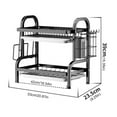 thumbnail image 2 of Peggybyg 2 Tier Cutting Board Holder Large Capacity Utensil Holder for Kitchen Countertop, 2 of 5