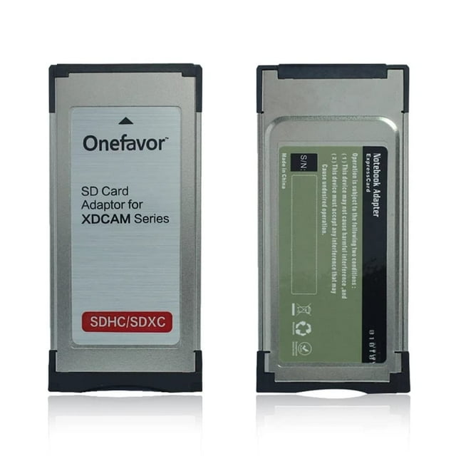 Adaptador de tarjeta SXS OneFavor para Sony SXS-1 EX1R EX280 XDCAM