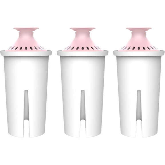 AQUA CREST 06-MG Magnesium Water Filter, Replacement for Brita® Filter, Pitchers and Dispensers, Everyday, UltraMax, Metro , XL and More, 2 Months, Reduces Chlorine, 3 Pack