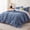 Blue, variant on U by Bedsure 3 Pieces Dusty Rose Floral Comforter Sets, 1 Soft Reversible Botanical Flowers Comforter and 2 Pillow Shams, Queen Size
