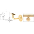 thumbnail image 2 of CRL HR20GPB Polished Brass Pismo Series Glass Mounted Hand Rail Bracket, 2 of 5