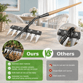 Garden Weeding Rake with Long Wooden Handle, Removable Design for ...