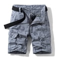 thumbnail image 2 of Ketyyh-chn99 Mens Shorts Relaxed Fit Men's Linen Casual Pants Classic Fit Short Summer Beach Shorts Gray,38, 2 of 5