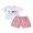 White, variant on aturustex Little Boy 2pcs Birthday Shorts Outfits 6M 12M 18M 2T 3T 4T Toddler Baby Short Sleeve T-Shirt Letter Animal Print Shirt Round Neck Tops withmmer Clothes Beachwear for Holiday Party