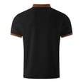 thumbnail image 5 of Mens Waffle Casual T Shirts Trendy Color Block Tee Vintage Patchwork Tshirt Classic Collar Clothing Summer Men, 3XL, 5 of 5