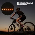 thumbnail image 2 of Cinturón LED para ciclismo, lámpara de seguridad recargable reflectante, luz para caminar y correr por la noche, para mujer, 2 of 8