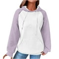 thumbnail image 2 of FDGIU Women's 2025 Oversized Hoodie Dress - Long Sleeve Tunic Sweatshirt with Pockets, Soft Fleece Fall Winter Clothes, 2 of 5