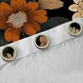 thumbnail image 4 of Homewish Rustic Flower Floral Black Out Curtains,Country Plant Curtains Pack of 2 (42x63 Each),Brown Orange Black Bedroom Curtains For Teens,Luxury Bedroom Decor, 4 of 6