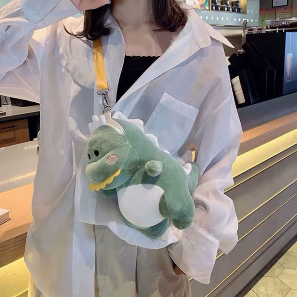 Dinosaur Plush Kawaii Plush Stuffed Dinosaur Plush Shoulder Bag