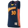 thumbnail image 2 of Women's Mitchell & Ness Stephen Curry Navy Golden State Warriors 2009-10 Hardwood Classics Swingman Jersey, 2 of 3