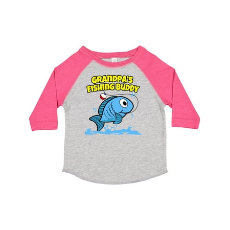 

Inktastic Grandpa s Fishing Buddy (blue) Gift Toddler Boy or Toddler Girl T-Shirt