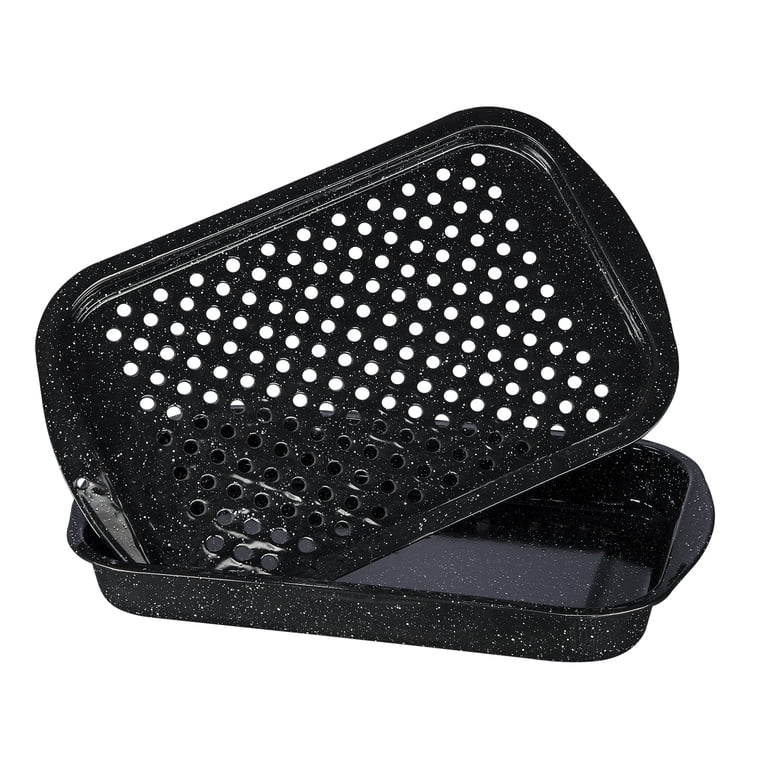 Granite Ware 3-Piece Nonstick Enameled Roasting Pan Set photo 2
