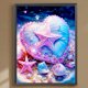 thumbnail image 1 of Cuadros Decorativos Pintura de diamante 5D DIY Taladro redondo completo Fantasía Shell Decoración para el hogar Rosa Wdftyju  embutido en tela, 1 of 7