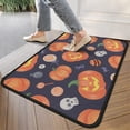 thumbnail image 4 of Happy Halloween Non Slip Washable Door Mat Evil Pumpkin Ghost Doormat Friendly for Door Kitchen Bathroom Bedroom Crystal Velvet 30x17 Inches, 4 of 7