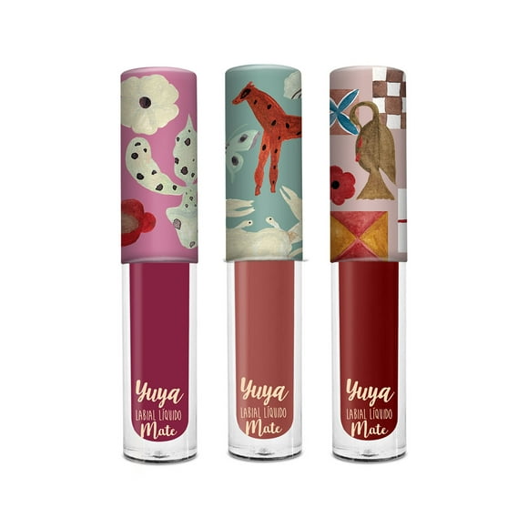Set de 3 Labiales Líquidos Mate Yuya 2024 (Bahía, Magnolia, Aura)