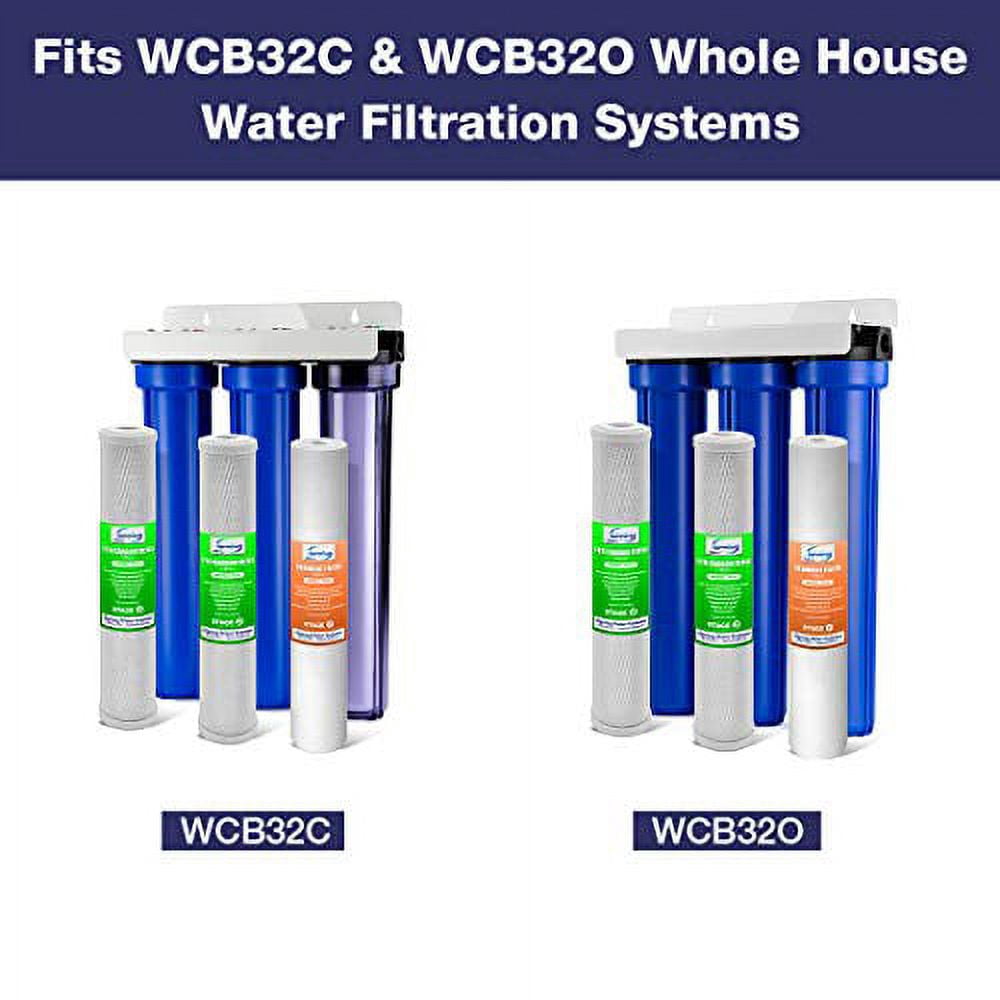 iSpring F3WCB32 20X2.5-In Replacement Cartridges for WCB32O/WCB32C and RCB3P Water Filtration System