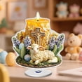 thumbnail image 6 of Vggrvlo Easter Ornaments for Table 2D Acrylic Hanging Ornament Detailed Religious Statue for Spring Home Farmhouse Tabletop Decorations, 6 of 8