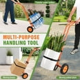 thumbnail image 6 of Plant Caddy with Wheels, Heavy Duty Plant Dolly Cart with Adjustable Grabbing Arm and Suction Cups for Plant Pots, Garden Pot Mover Trolley Cart with Strap, Ideal for Indoor and Outdoor Use, Orange, 6 of 14