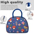 thumbnail image 4 of Reusable Thermal Lunch Bag Lunch Box for Women Men,Mushroom new Zipper Closure Lunch Tote Small Leakproof Cute Lunch Cooler with for Student Bento Bag, 4 of 7