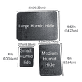 thumbnail image 2 of Genetic Fusion Small Humidity Hide for Reptiles – Black 3D Printed Terrarium Hide with Sponge, 4 x 2.75 Inch, 2 of 2