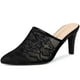 thumbnail image 4 of Sandalias de tacón de aguja con puntera en punta para mujer Negro 39, 4 of 5