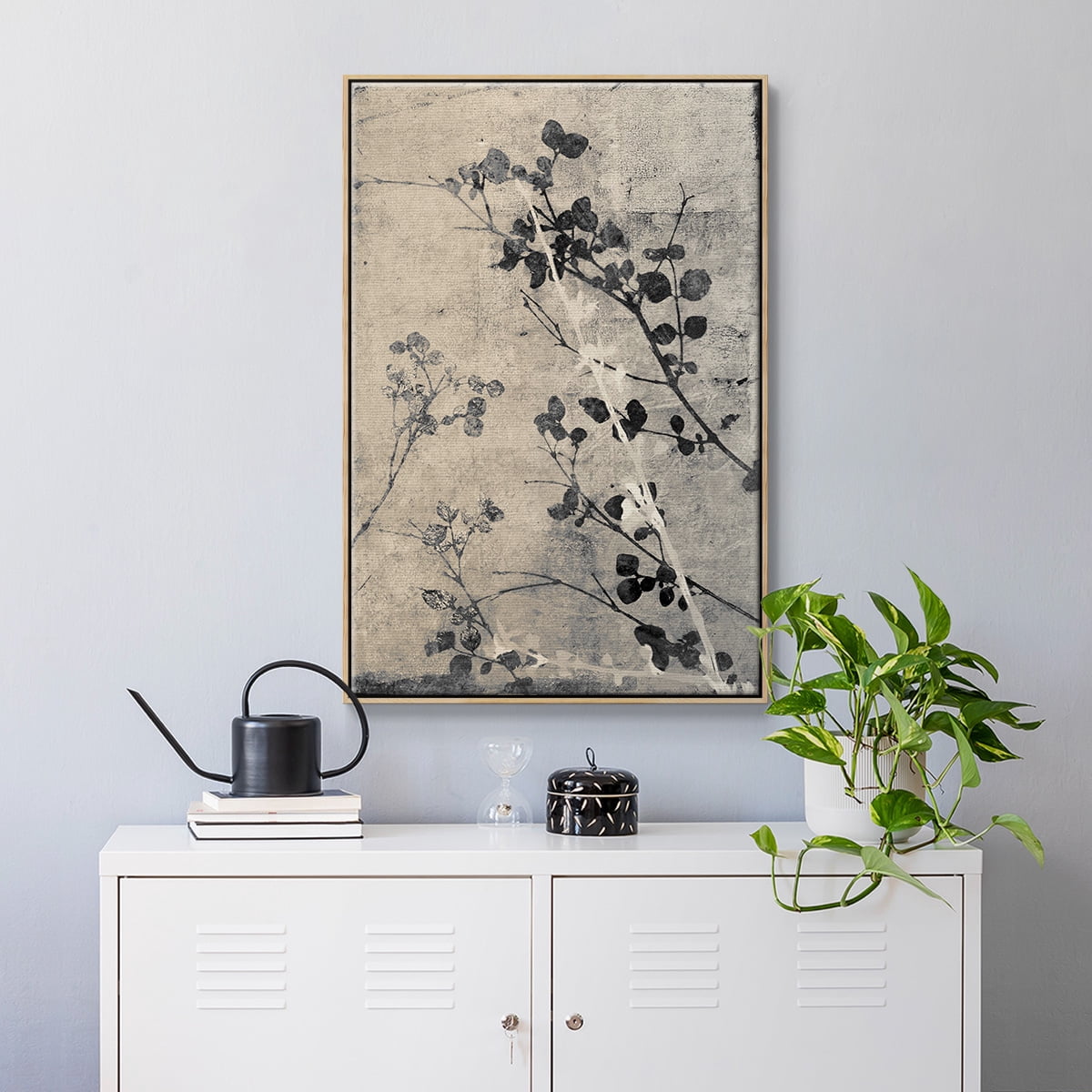 Boundless V Framed Premium Gallery Wrapped Canvas - Ready to Hang - 27 x 41 - Natural Wood Floating Frame