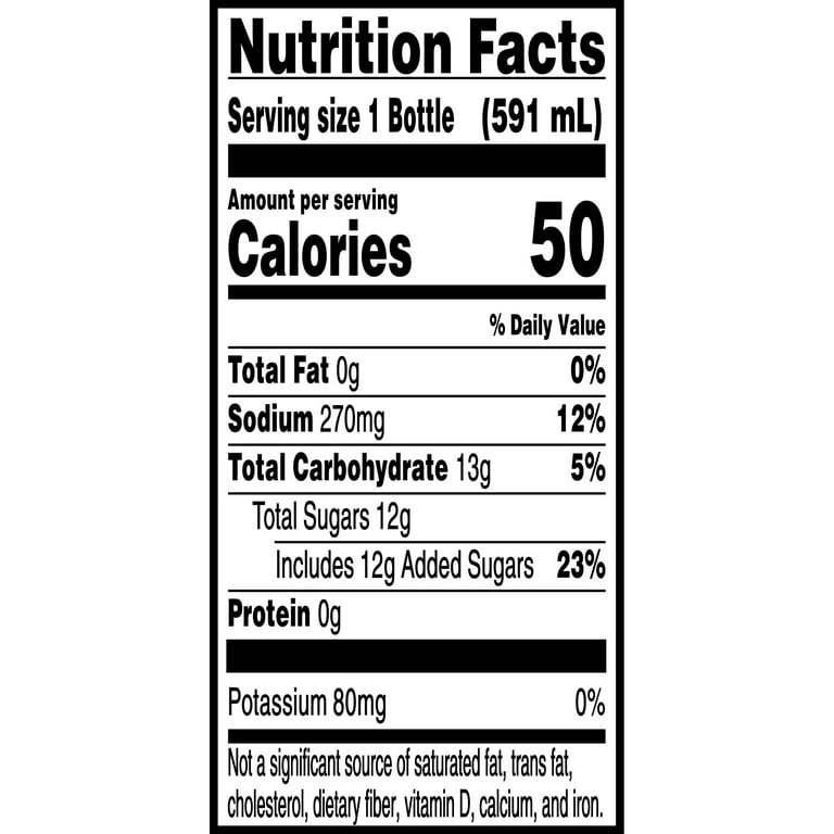 gatorade g2 nutrition facts