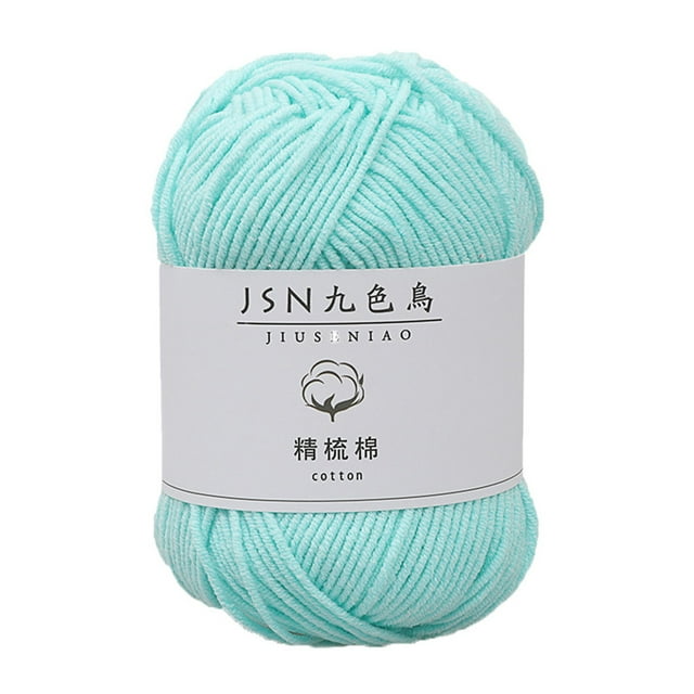 jovati Milk Cotton 4 Strands Baby Line Diy Doll Cotton Thread Crochet Baby Wool