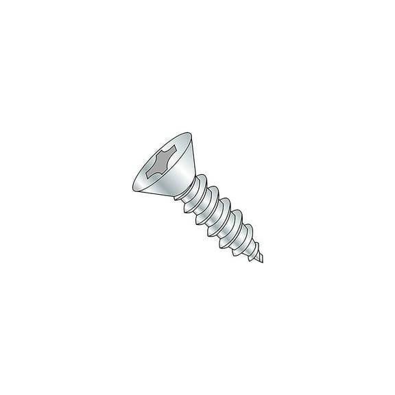 #6 x 1/2" Sheet Metal Screw - Phillips Flat Head - Steel - Zinc Plated - Pkg of 100