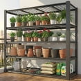 thumbnail image 2 of Legooin 5-Tier Heavy Duty Wire Shelf 60"W x 24"D x 72"H Industrial Shelf Adjustable Storage Rack for Garage Warehouse Pantry Capacity of 3000 lbs, Black, 2 of 8