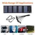 thumbnail image 3 of 50W USB Portable Solar Panel Foldable for Outdoor Camping Hiking Phone Charger, 3 of 14