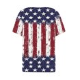 thumbnail image 4 of Fznquz Womens Tops Summer Short Sleeve Independence Day Tops 4th of July Casual Red Patriotic Shirts Women, 4 of 5