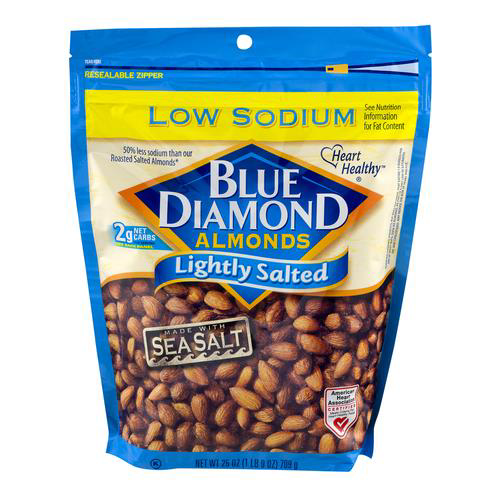 Fejlfri Folkeskole eksplicit Blue Diamond Lightly Salted Almonds - Walmart.com