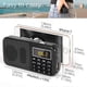 thumbnail image 4 of J-725 Radio FM Portable Radios Digital Radio Rechargeable Radio USB/SD/TF/AUX Player Flashlight Alarm Clock LED Display, 4 of 5
