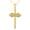 Gold2, variant on Midir&Etain Cross Necklace 14K Gold Plated Twisted Cross Pendant Necklace Faith Religious Jewelry Gifts for Women Her Wife, 18"+2" Chain