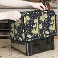 thumbnail image 2 of Toaster Covers 2 Slice, glod Eiffel Tower daisy Waterproof Bread Machine Cover Fits for Standard 2 Slice Toasters, Home Decor Toaster Protection with Hanging Rope, 2 of 7