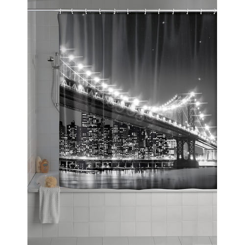 Wenko Inc Brooklyn Bridge LED Single Shower Curtain 