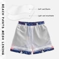 thumbnail image 5 of Red and Blue Plaids Stars Boys' Swim Trunks Board Shorts Beach Pants Bathing Bottoms 5T, 5 of 8