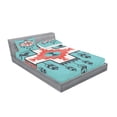 thumbnail image 2 of Ambesonne Tribal Fitted Sheet & Pillow Sham Set, Vintage Native, Queen, Multicolor, 2 of 2
