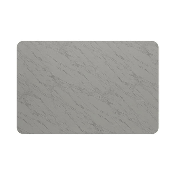Tapis de séchage de plats en pierre, 2 pièces, facile à nettoyer pour comptoir de cuisine, antidérapant, résistant à la chaleur, évite l'accumulation de l'eau, support de séchage rapide  15