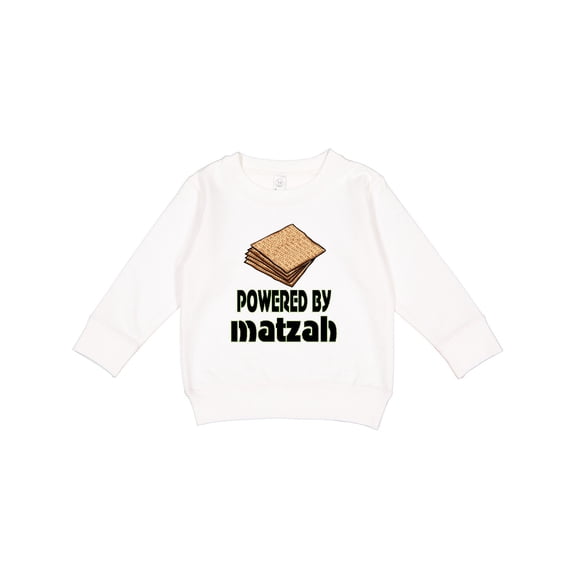 Inktastic Funny Passover Powered by Matzah Toddler Sweatshirt
