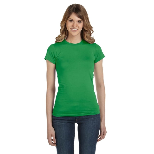 Camiseta ajustada ligera de mujer MANZANA VERDE L Yunque 379