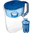 thumbnail image 1 of Brita 10 Cup Elite Filter Pitcher with Smart Light Indicator, Reduces 30+ Contaminants including Lead and Microplastics, Filter lasts 6 months, Tahoe, Blue, 1 of 8