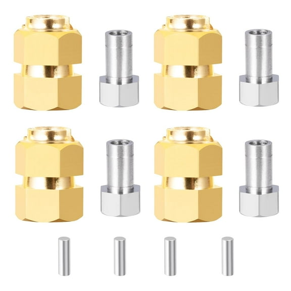 RC Aluminum Wheel Hex Hub Extenders Adaptors 4pcs for 1/18 RC Crawler Car TRX4M Upgrade Parts
