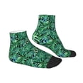 thumbnail image 3 of Bingfone Monstera Leaves Design Patterned Men'S Women'S Casual Cotton Socks, 3 of 9