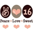 thumbnail image 2 of CafePress - Peace Love Sweet Sixteen 16Th Birthday Mug - 11 oz Ceramic Mug - Novelty Coffee Tea Cup, 2 of 3
