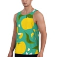 thumbnail image 2 of Daiia fruits Printed Men's Quick Dry Fit Muscle Tank Top Slim-Fit Tank Workout Tank Top Lightweight Sports Tank Top-3X-Large, 2 of 7