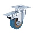 thumbnail image 1 of 4 Pack, Locking 3" Threaded Stem Mount Swivel Caster Rotation Non-Marking Polyurethane Caster Wheel and Brake for Trolleys, Furniture, Workbench, 1 of 5
