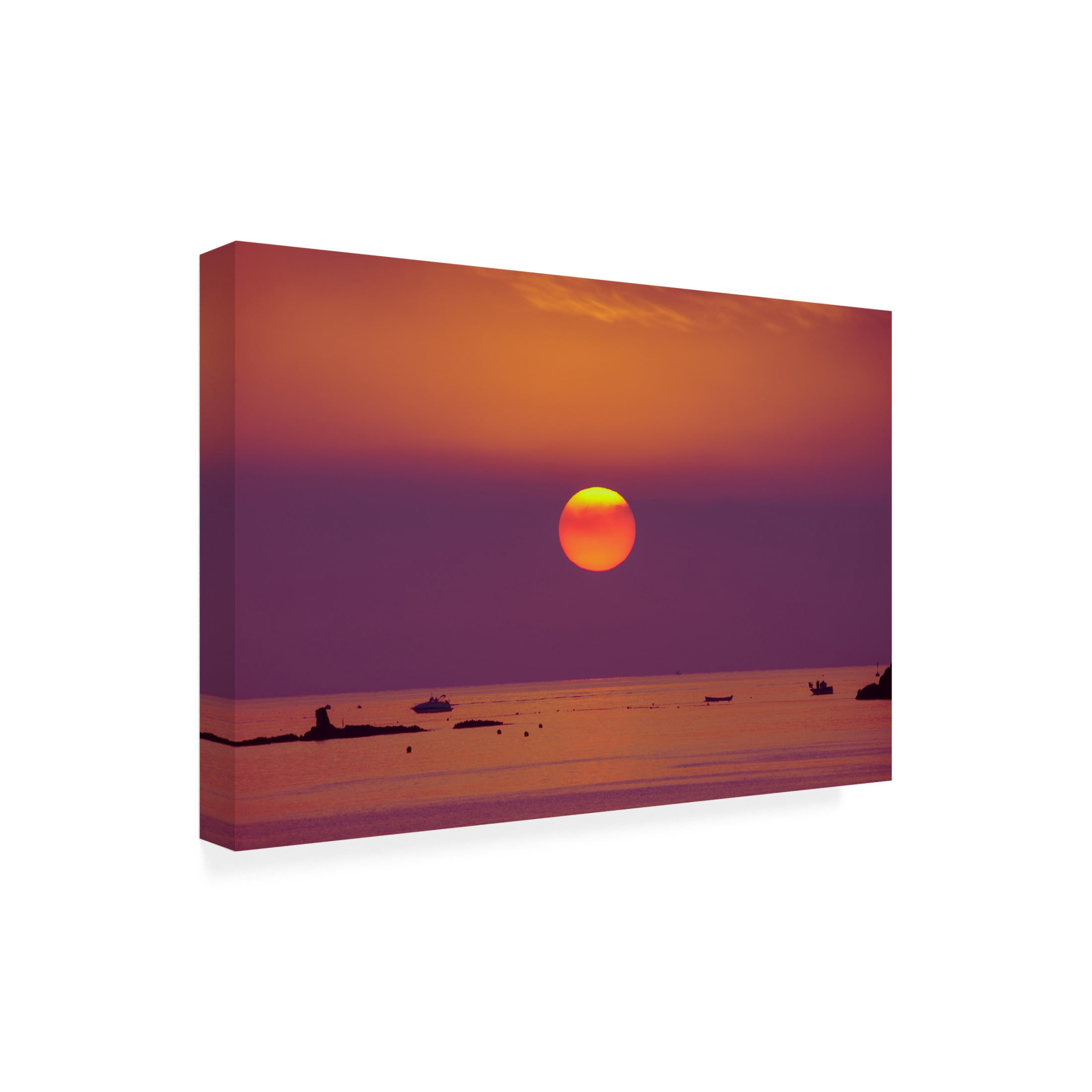 Canvas Wall Art - Andres Herrera Espinosa 'Dawn' Wall Art for Living Room, Bedroom, or Office D?cor by Trademark Fine Art - 32 x 22 Inches