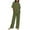 Green, variant on Pyhlmscde Women 2 Piece Outfits Sets, Wide Leg Pants Woman, Linen Dress